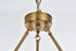 Elegant Lighting Cadence Pendant Light D48 Inch +36 Inch +26 Inch G9 Lt27 40 Watt Satin Gold in Satin Gold and Clear Finish Model: 5100L348SG