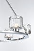 Elegant Lighting Cadence Pendant Light D48 Inch G9 Lt12 40 Watt Chrome in Chrome and Clear Finish Model: 5100D48C