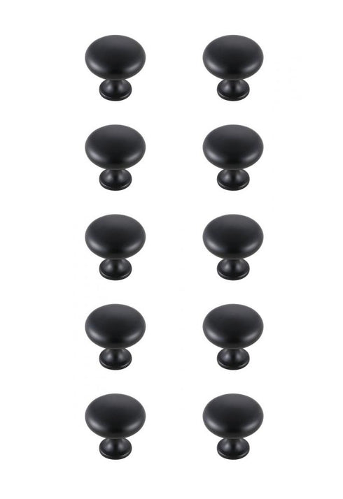 Elegant Lighting Cadon 1.2 Inch Diameter in Brushed Gold Mushroom Knob Multipack (Set of 10) Model: KB2002-GD-10PK