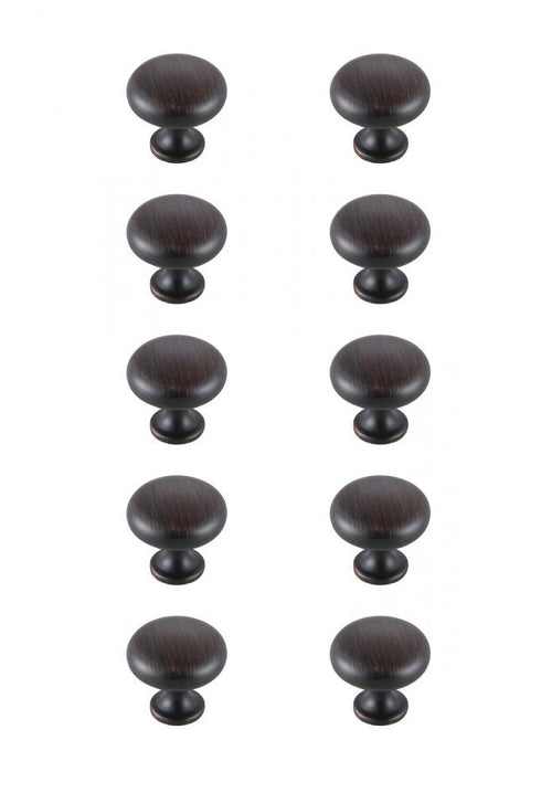 Elegant Lighting Cadon 1.2 Inch Diameter in Brushed Gold Mushroom Knob Multipack (Set of 10) Model: KB2002-GD-10PK