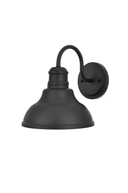 Elegant Lighting Callen 1 Light Wall Sconce W9 Inch xH10 Inch xE11.5 Inch in Black Model: OD802W10BK