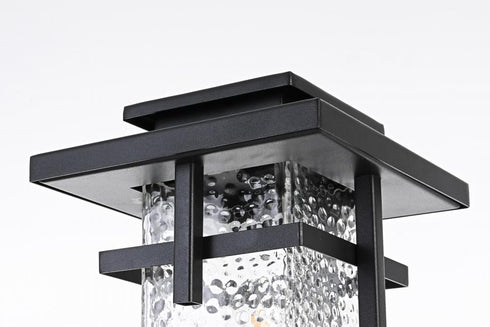 Elegant Lighting Cambria 7 inch Outdoor Pendant in Black Model: OD320P17BK