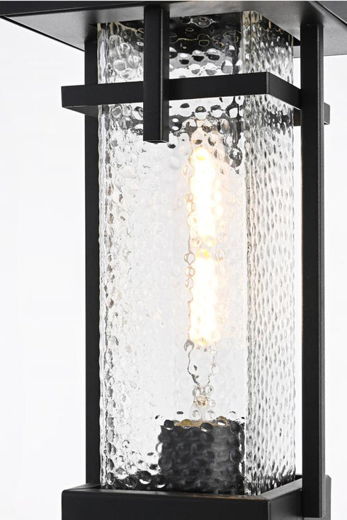 Elegant Lighting Cambria 7 inch Outdoor Pendant in Black Model: OD320P17BK