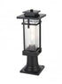 Elegant Lighting Cambria 7 inch Outdoor Pendant in Black Model: OD320P17BK
