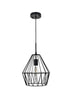 Elegant Lighting Candor 1 light black Pendant Model: LD4008D11BK