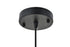 Elegant Lighting Candor 1 light black Pendant Model: LD4008D11BK