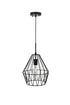 Elegant Lighting Candor 1 light black Pendant Model: LD4008D11BK