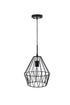 Elegant Lighting Candor 1 light black Pendant Model: LD4008D11BK