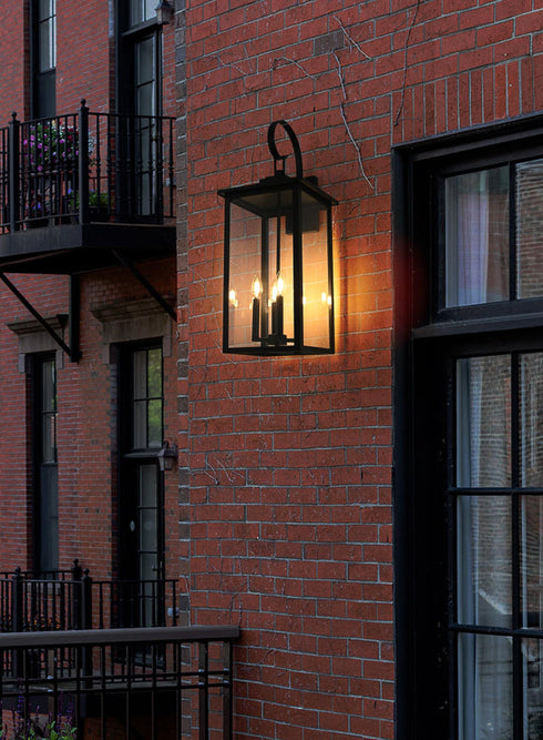 Elegant Lighting Carisle 4 Light Wall sconce W12 Inch E13 Inch H31 Inch L4 in Black (1Box) Model: OD325W31BK
