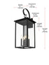 Elegant Lighting Carisle 4 Light Wall sconce W12 Inch E13 Inch H31 Inch L4 in Black (1Box) Model: OD325W31BK