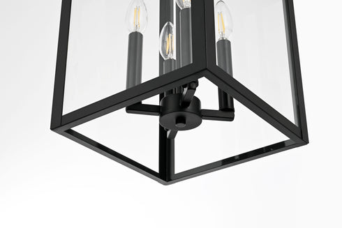 Elegant Lighting Carisle 4 Light Wall sconce W12 Inch E13 Inch H31 Inch L4 in Black (1Box) Model: OD325W31BK