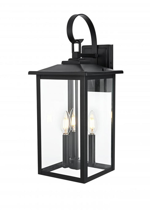 Elegant Lighting Carisle 7 inch Outdoor Pendant in Black Model: OD325W20BK