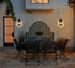Elegant Lighting Carisle 7 inch Outdoor Pendant in Black Model: OD325W20BK