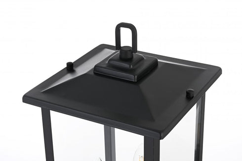 Elegant Lighting Carlisle 7 inch Outdoor Pendant in Black Model: OD325P22BK