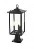 Elegant Lighting Carlisle 7 inch Outdoor Pendant in Black Model: OD325P22BK
