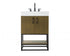 Elegant Lighting Caroline 24 inch Single Bathroom Vanity in Chestnut Brown Model: VF29224MCB