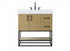 Elegant Lighting Caroline 32 inch Single Bathroom Vanity in Chestnut Brown Model: VF29232MCB