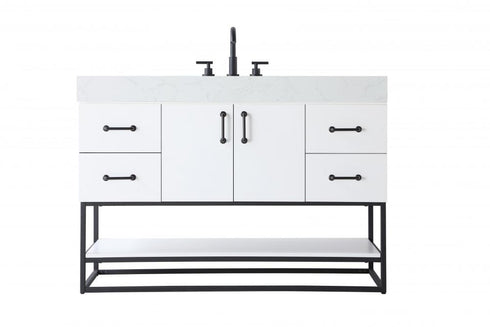 Elegant Lighting Caroline 48 inch Single Bathroom Vanity in Chestnut Brown Model: VF29248MCB