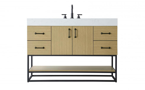 Elegant Lighting Caroline 48 inch Single Bathroom Vanity in Chestnut Brown Model: VF29248MCB