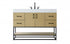 Elegant Lighting Caroline 48 inch Single Bathroom Vanity in Chestnut Brown Model: VF29248MCB