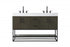 Elegant Lighting Caroline 54 inch Double Bathroom Vanity in Chestnut Brown Model: VF29254DMCB