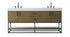 Elegant Lighting Caroline 72 inch Double Bathroom Vanity in Chestnut Brown Model: VF29272DMCB