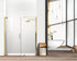 Elegant Lighting Carson Semi frameless Hinged Shower Door 48x72 in Brushed Gold Model: SD404-4872BGD