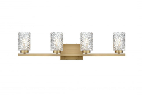 Elegant Lighting Cassie 31 inch Wall Sconce in Chrome in Chrome and Clear Finish Model: LD7028W32C