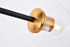 Elegant Lighting Cavoli 11 light in Light Antique Brass and Flat Black Pendant Model: 1712G73LAB