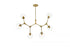 Elegant Lighting Cavoli 49 Inch Chandelier in Black Model: 1712G49BK