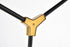 Elegant Lighting Cavoli 5 light in Light Antique Brass and Flat Black Pendant Model: 1712D42LAB