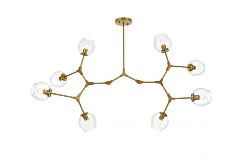 Elegant Lighting Cavoli 61 Inch Chandelier in Black Model: 1712G61BK
