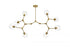 Elegant Lighting Cavoli 61 Inch Chandelier in Black Model: 1712G61BK
