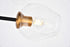 Elegant Lighting Cavoli 7 light in Light Antique Brass and Flat Black Pendant Model: 1712G57LAB