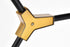 Elegant Lighting Cavoli 7 light in Light Antique Brass and Flat Black Pendant Model: 1712G57LAB