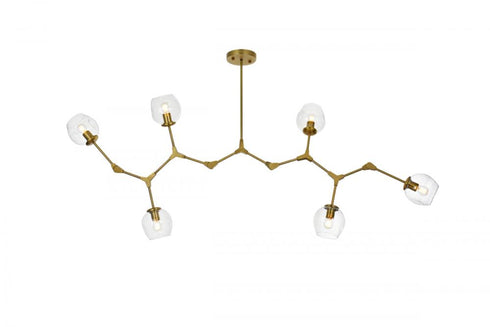 Elegant Lighting Cavoli 70 Inch Chandelier in Black Model: 1712G70BK