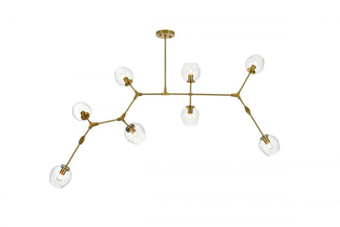 Elegant Lighting Cavoli 74 Inch Chandelier in Black Model: 1712G74BK