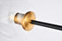 Elegant Lighting Cavoli 9 light in Light Antique Brass and Flat Black Pendant Model: 1712G79LAB