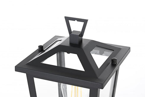 Elegant Lighting Cayman 7 inch Outdoor Pendant in Black Model: OD332P17BK