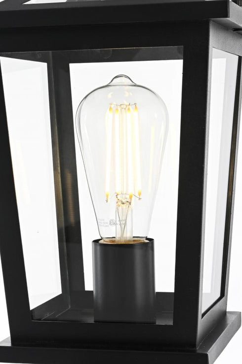 Elegant Lighting Cayman 7 inch Outdoor Pendant in Black Model: OD332P17BK