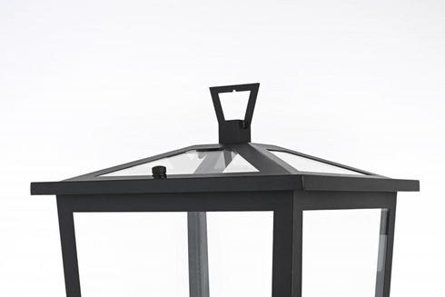 Elegant Lighting Cayman 7 inch Outdoor Pendant in Black Model: OD332P21BK