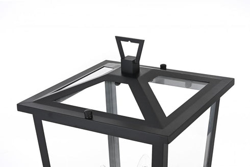 Elegant Lighting Cayman 7 inch Outdoor Pendant in Black Model: OD332P21BK