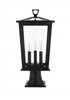 Elegant Lighting Cayman 7 inch Outdoor Pendant in Black Model: OD332P21BK