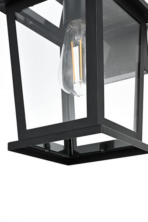 Elegant Lighting Cayman 7 inch Outdoor Pendant in Black Model: OD332W12BK