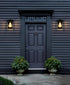 Elegant Lighting Cayman 7 inch Outdoor Pendant in Black Model: OD332W12BK