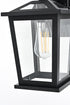 Elegant Lighting Cayman 7 inch Outdoor Pendant in Black Model: OD332W12BK