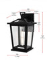 Elegant Lighting Cayman 7 inch Outdoor Pendant in Black Model: OD332W12BK