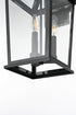 Elegant Lighting Cayman 7 inch Outdoor Pendant in Black Model: OD332W16BK