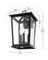 Elegant Lighting Cayman 7 inch Outdoor Pendant in Black Model: OD332W16BK