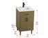 Elegant Lighting Chandler Vanity Cabinet 2Dr W20 Inch xD19 Inch xH34 Inch in Chestnut Brown Model: VF25020MCB